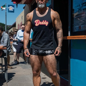 Gay Dad Tank Gay Daddy Tank | Gay Bear Pride | Gay Daddy| Pride | Dad T-Shirt | Gay Shirt | Gay Top | Woof | Furry | Gay Dilf Gift