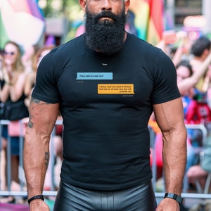 Funny Gay Shirt, Gay Grindr Convo t Shirt, Gay Gifts, LGBT Pride Tee Gift
