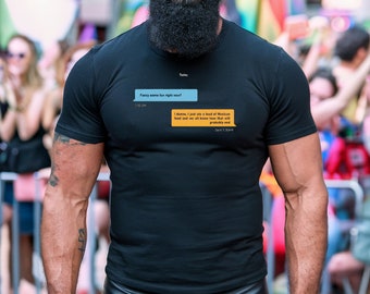 Funny Gay Grindr Convo T-Shirt, LGBT Pride Tee Gift