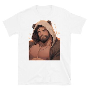 Muscle Daddy Gay Bear 44 Anime Bear Art Shirt, Gay Art Shirt for Gay Pride