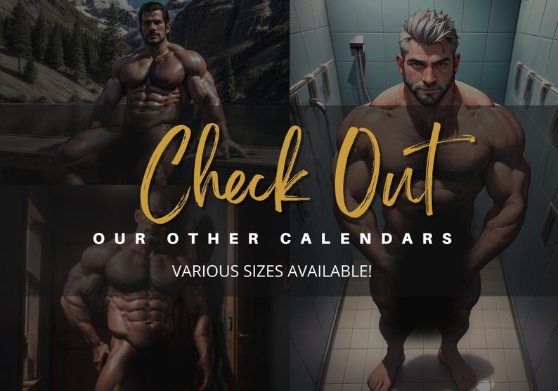 20242025 Beyond Sculpted Hunks Naked Calendar Muscular Hunks & Daddies