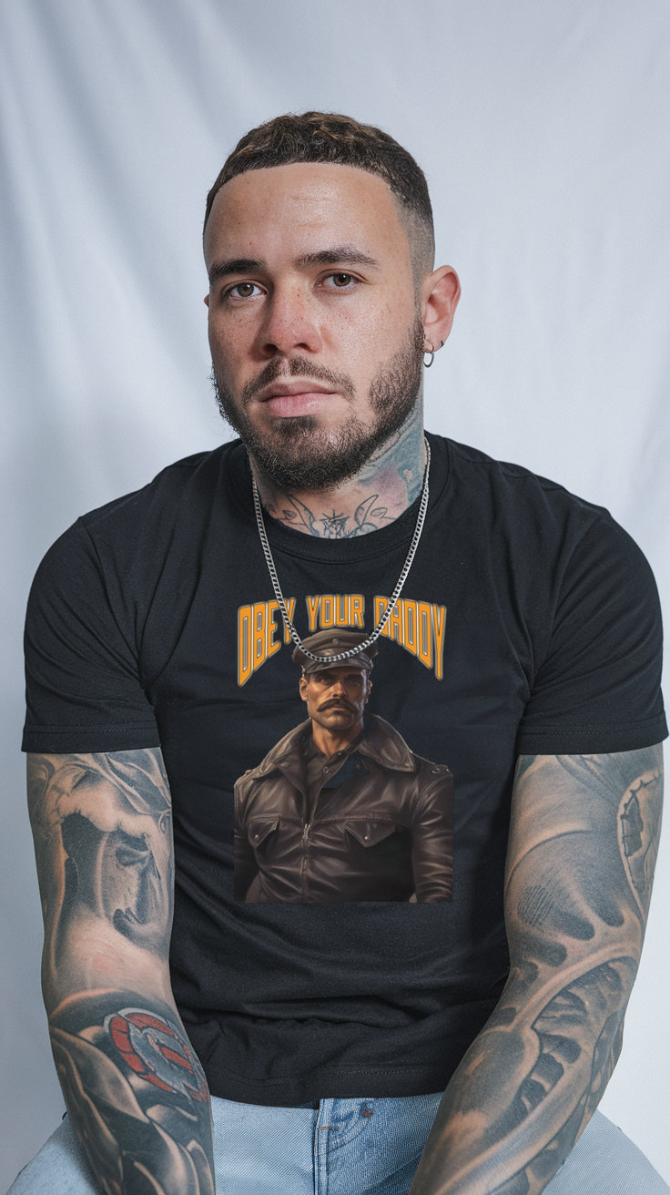 Obey Your Daddy T-Shirt: Leather Daddy Gay Pride LGBTQ