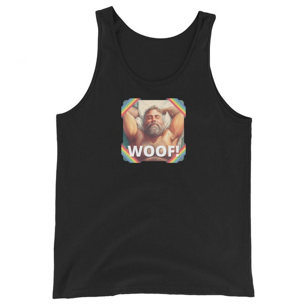 Gay Bear Tank, Bear Pride Flag Colours Tank Top, Gay Furry, Gay Bear Tank, Woof | Scruff | Furry Tank Top