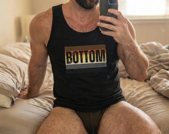 Gay Bear Bottom Tank Top | Bear Pride Outfit, LGBTQ Gift