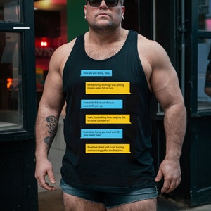 Custom Grindr Dirty Sexting Gay T-Shirt