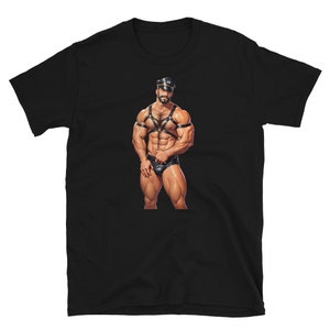 Gay Leather Harness 2 Shirt Daddy Gay LGBTQ Pride Leather Daddy Gay Pride