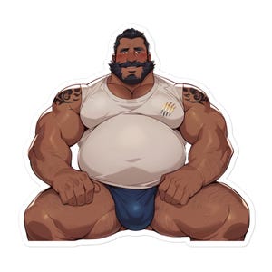 Chunky Daddy Sticker - Gay Gift - Gay Bear Sticker -