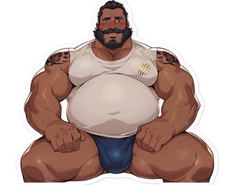 Chunky Daddy Sticker - Gay Gift - Gay Bear Sticker -
