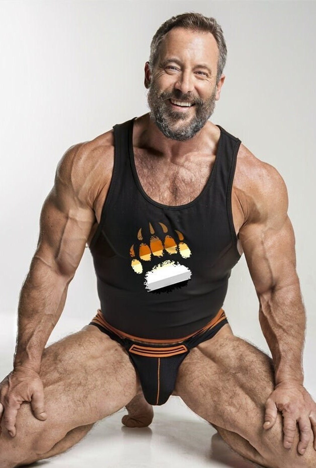 Gay Bear Pride Tank Top - Men's Bear Paw Sleeveless Shirt - Etsy