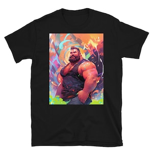 Muscle Daddy Gay Bear 47 Bear Art Shirt, Gay Art Shirt for Gay Pride