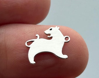 Sterling Silver Year Of The Tiger Charm, Zodiac Connector