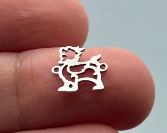Sterling Silver Pixiu Connector: Laser Cut Permanent Jewelry