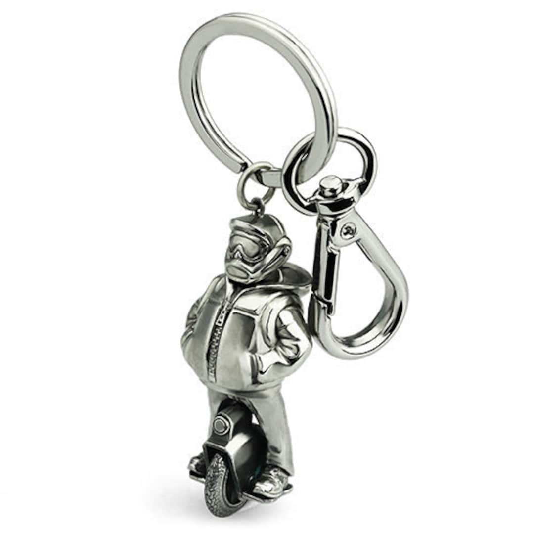 EUC DUDE Electric Unicycle Metal Keychain With Spinning Wheel Etsy