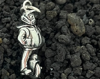 EUC DUDE - Electric Unicycle Rider Sterling Silver  Pendant