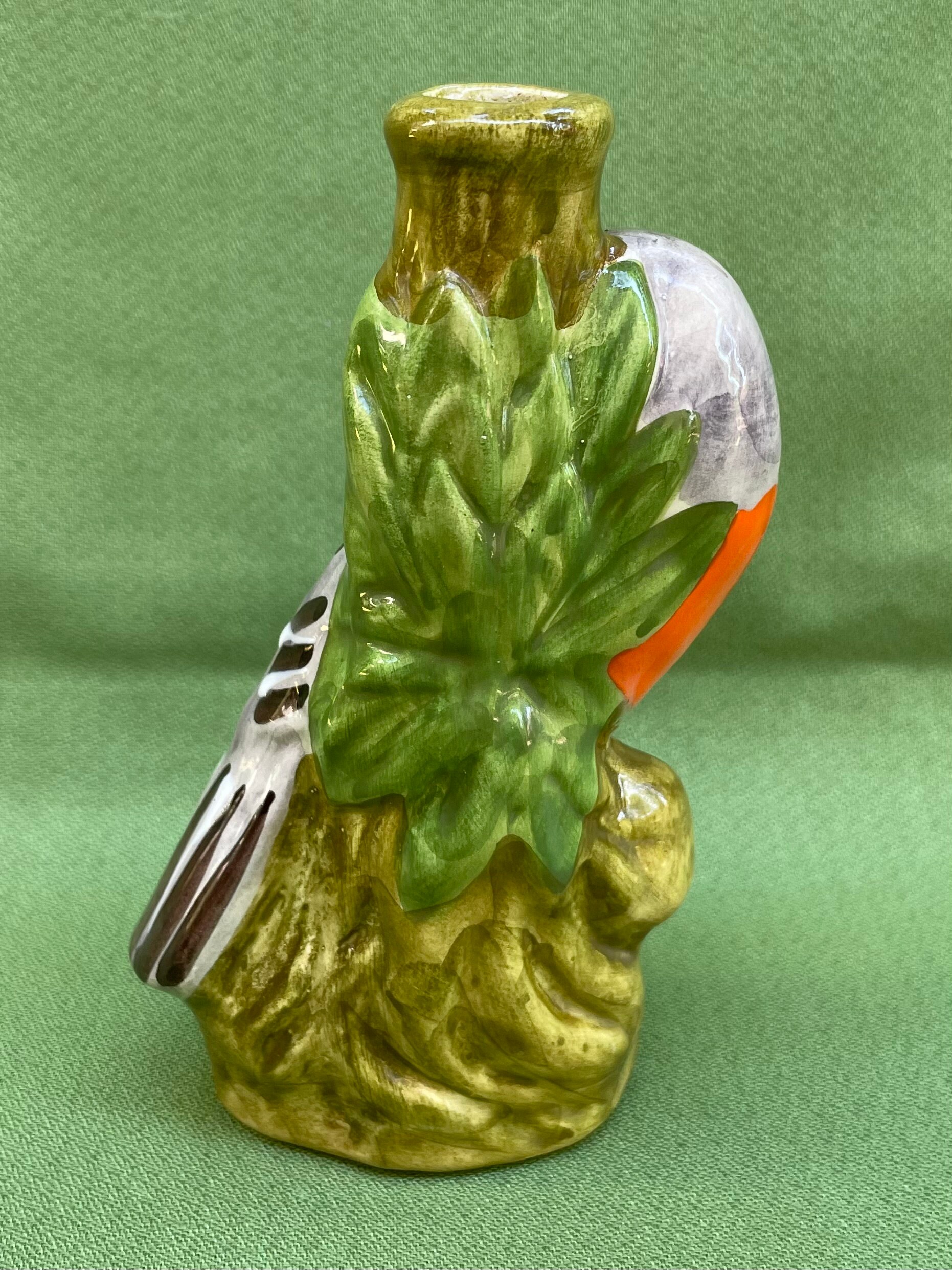 Flacon à liqueur ancien Garnier Enghien France céramique forme tronc - Collection