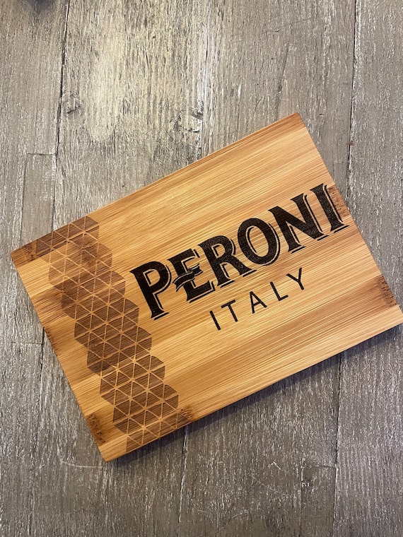 Peroni Chopping Board Home Bar BBQ Party FSC Bamboo Bar Accessories Size- 21 x 15cm Great Dad Gift Home bar beer New Father valentine's gift