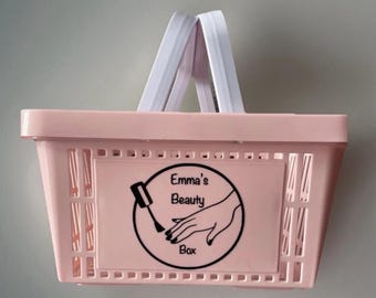 Personalised Beauty box storage Shopping Basket