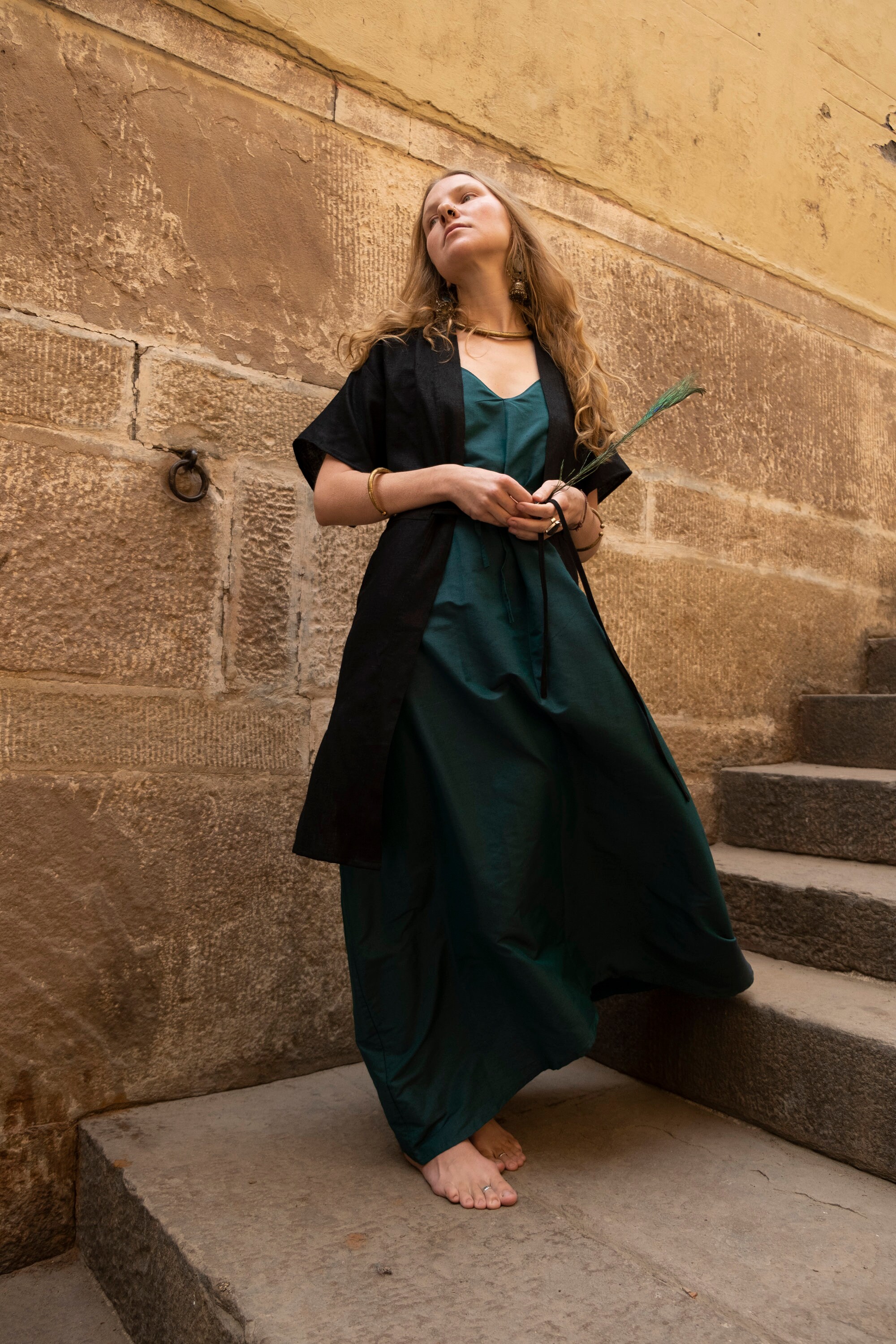 Peace Silk Kimono Robe ︙ Raw Silk ︙ Ahimsa Silk Kimono ︙ Unique Silk ...