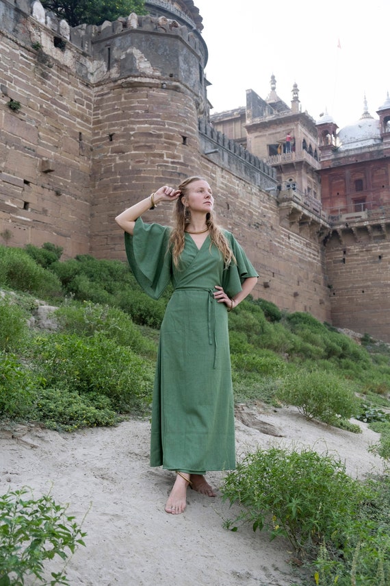 Raw silk Emerald green dress ... Unique silk dress ... Bohemian clothing ... Ethnic dress ... Ceremonial silk robe ... Peace silk ... Authentic silk Raw silk Emerald green dress ... Unique silk dress ... Bohemian clothing ... Ethnic dress ... Ceremonial silk robe ... Peace silk ... Authentic silk