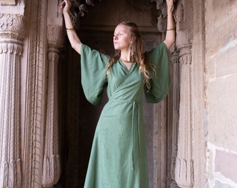Raw silk Emerald green dress ... Unique silk dress ... Bohemian clothing ... Ethnic dress ... Ceremonial silk robe ... Peace silk ... Authentic silk Raw silk Emerald green dress ... Unique silk dress ... Bohemian clothing ... Ethnic dress ... Ceremonial silk robe ... Peace silk ... Authentic silk