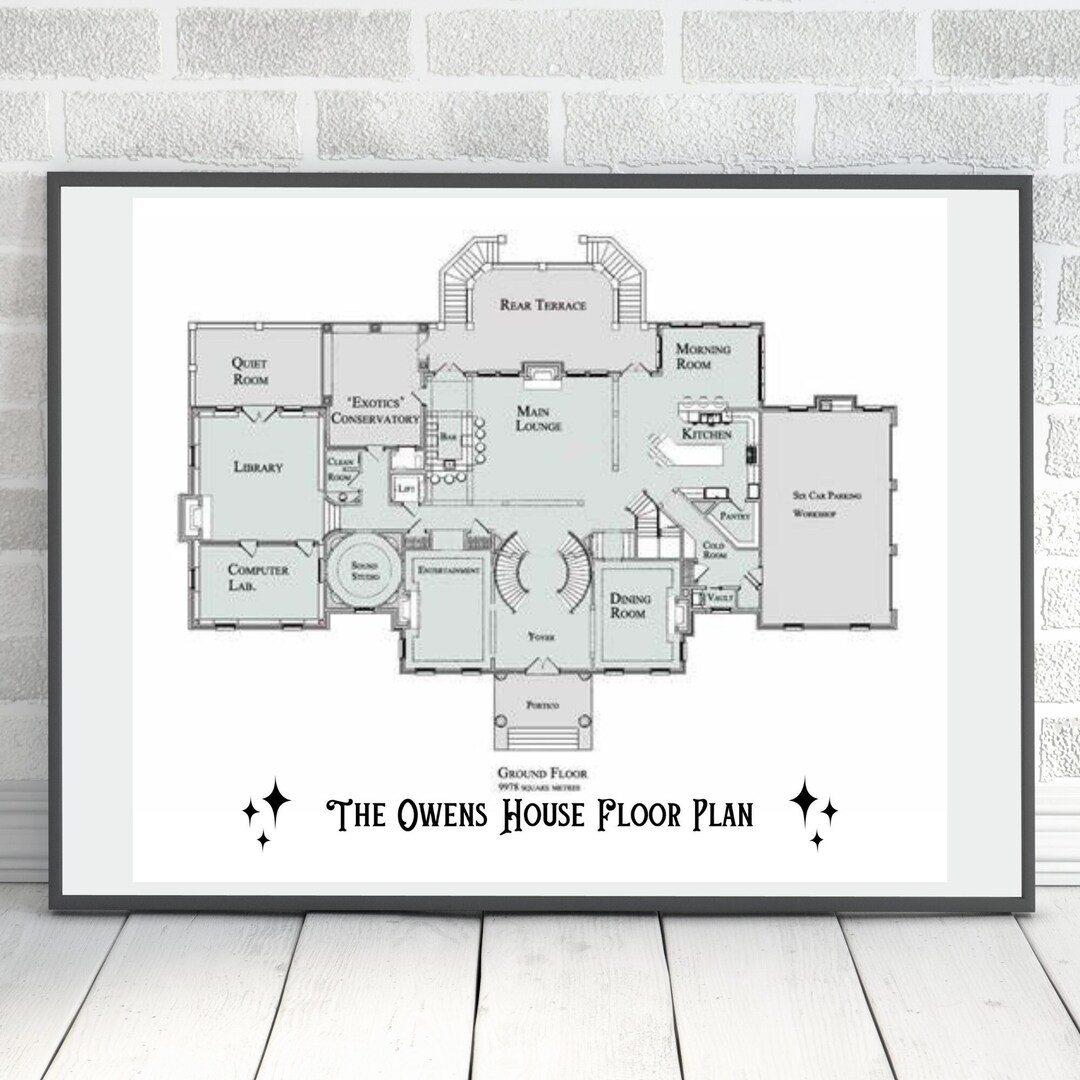 Practical Magic House Floor Plan Halloween Unique Witchy - Etsy