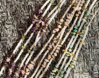 Custom Crystal Waist Beads , Belly Band Weight Loss Tracker , Non Permanent Waist Beads with Gold Filled Clasp