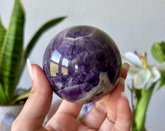 Dream Amethyst Crystal Sphere: Polished Crystal Ball / Gift For Her