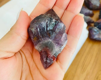 Super Seven Crystal / Melody's Stone / Rough Cacoxenite – Energy Amplifying Stone, Meditation & Chakra Tool, Spiritual Gift.