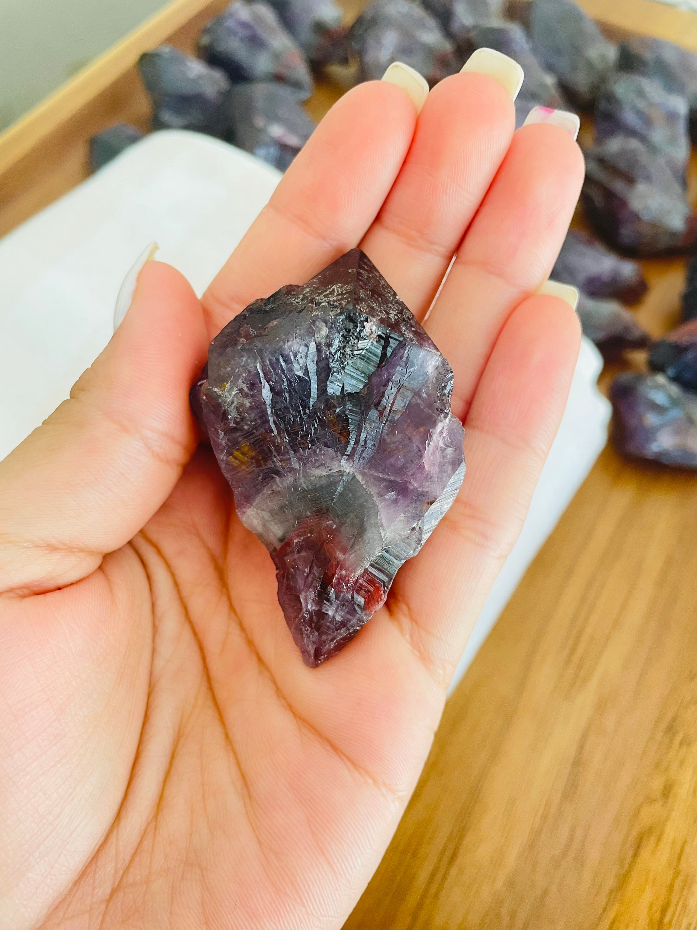 Super Seven™ Melody Stone, Polished, 1/2 LB Standing Stone