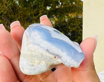 Blue Chalcedony / Chalcedony Crystal / Chalcedony Agate