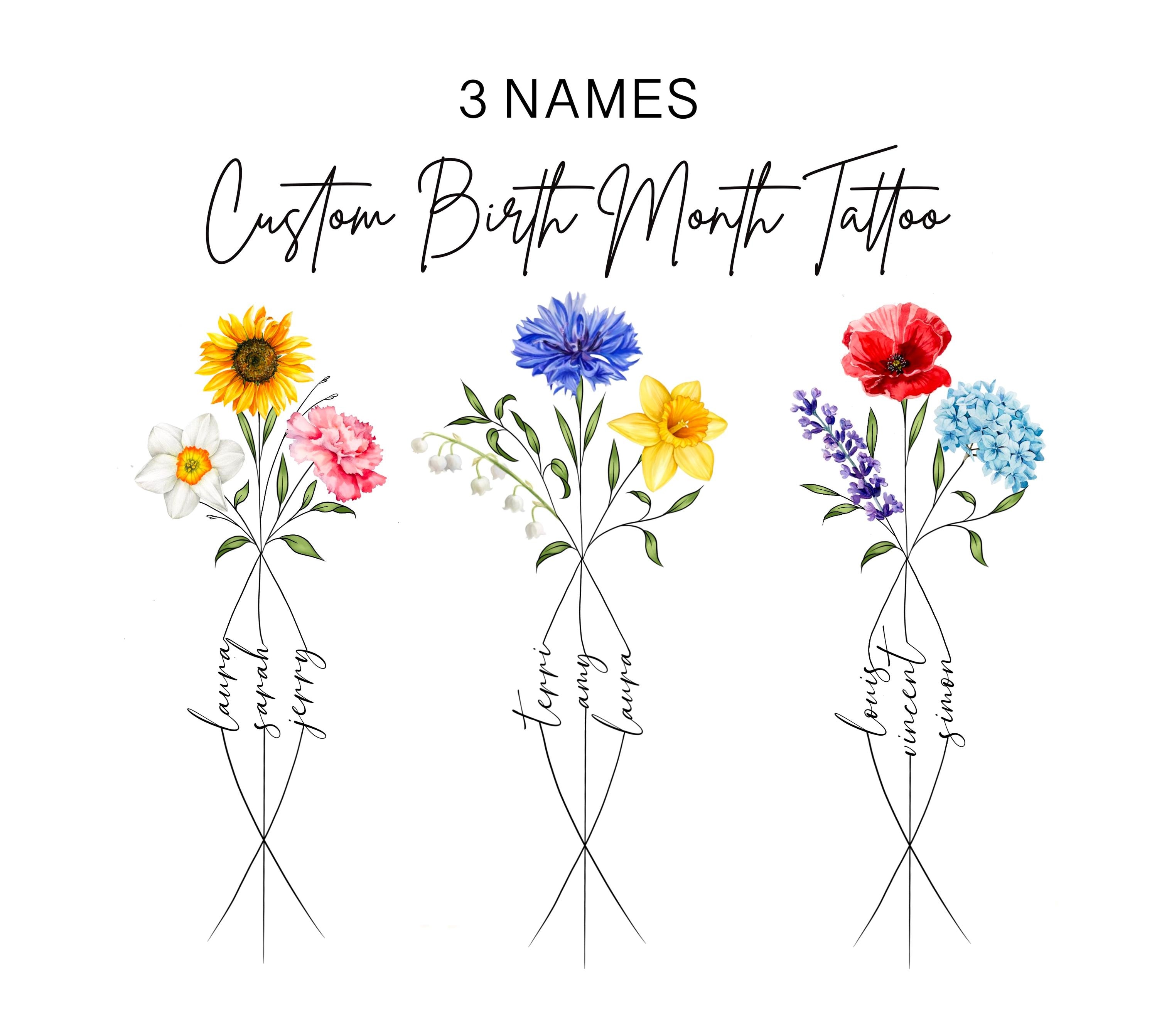 3 Birth Month Flower Tattoos That Speak Volumes