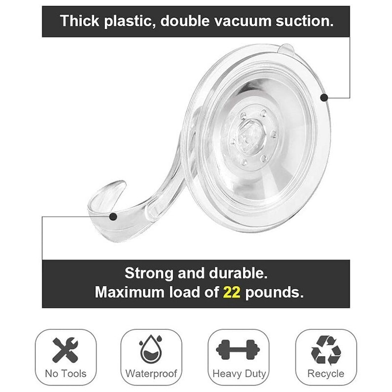 Front Door Wreath Hanger Heavy Duty Suction Cup Hook Large Etsy