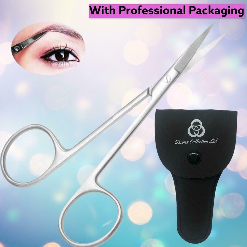 Professional Eyebrow Trimming Scissor Stainless Steel Tools Etsy