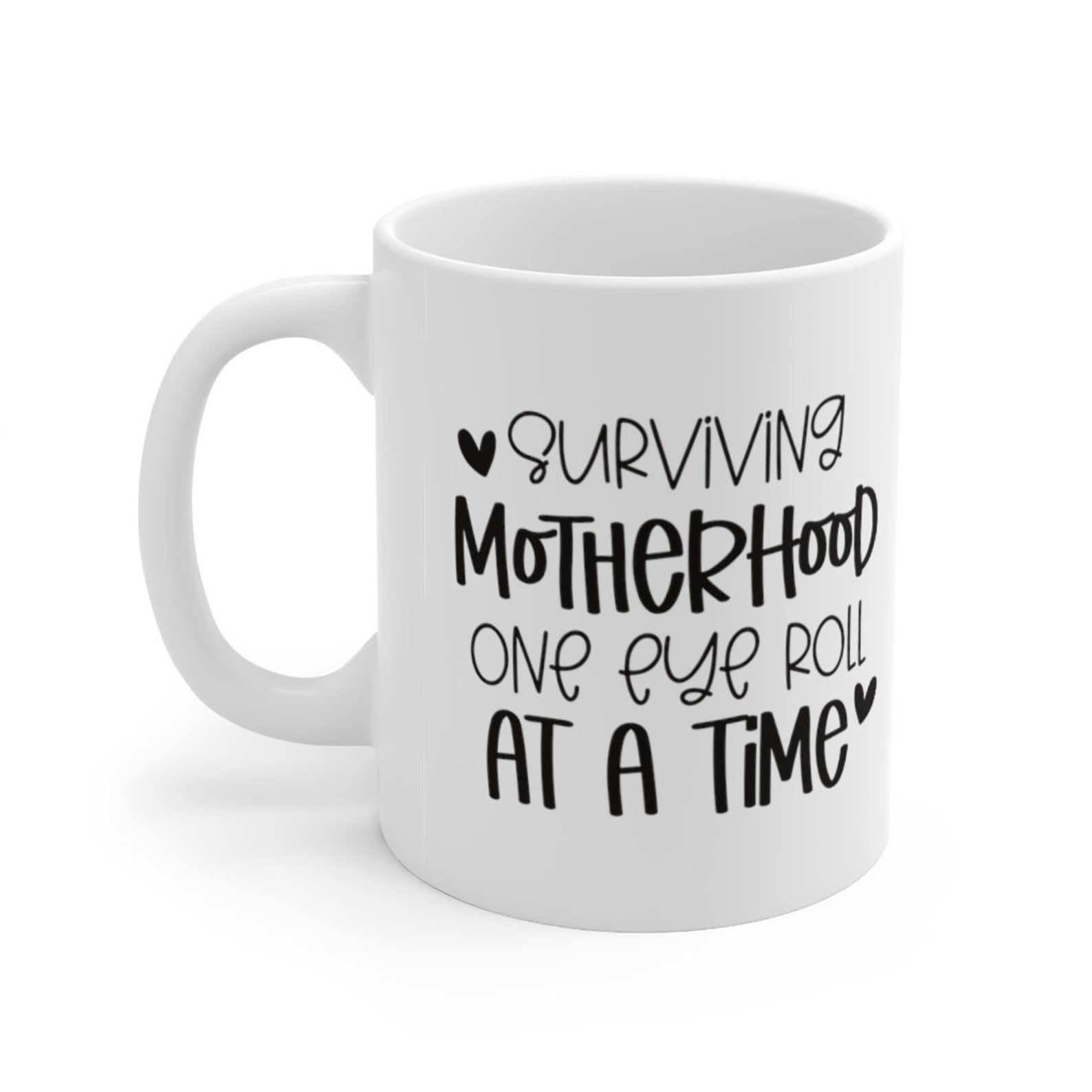 Funny Motherhood Coffee Mom Sayings Typography Tasse en Etsy