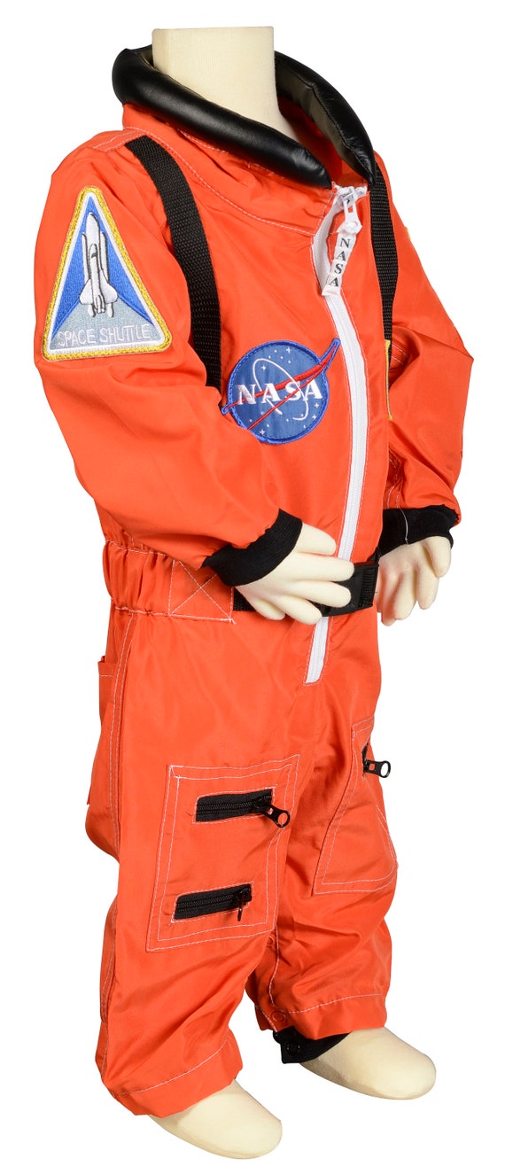 Orange Astronaut Jumpsuit Costume for Kids