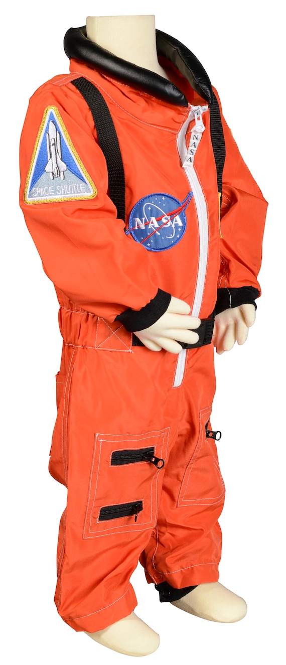 Orange Astronaut Jumpsuit Costume for Kids