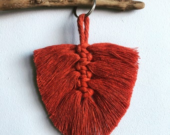 Porte-clés Macrame Feather