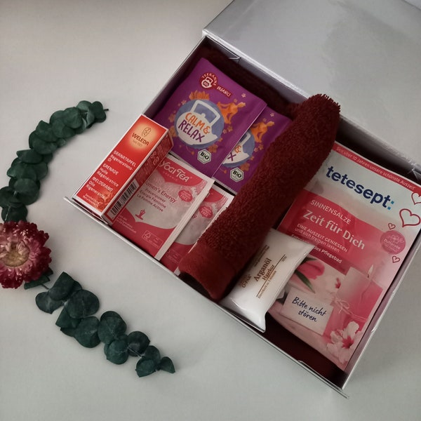 Geschenk Box Kleine Auszeit Zeit für Dich Beauty Kosmetik Set für sie zu Weihnachten Geburtstag Valentinstag Muttertag
