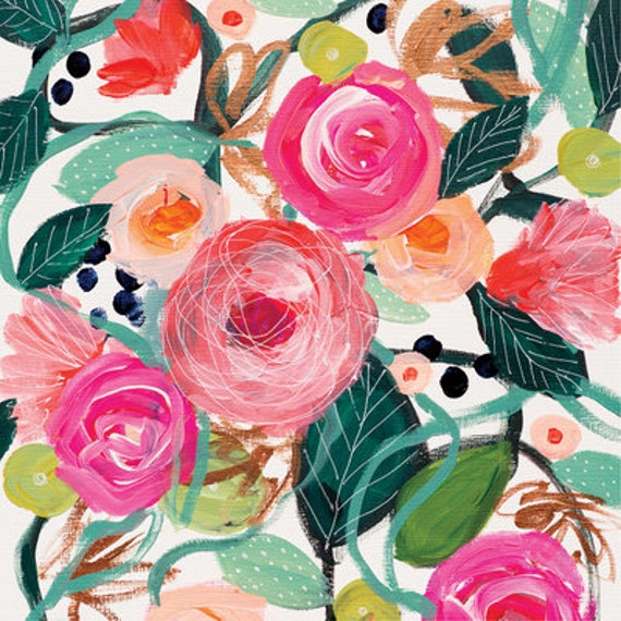 4 Paper Napkins/ Decoupage/ Flowers/ La Belle Rose/ 10 Inch Etsy