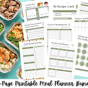 54 Page Printable Meal Planner