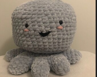 Soft Cute Crochet Large Octopus Stuffed Animal Big FREE SHIPPING