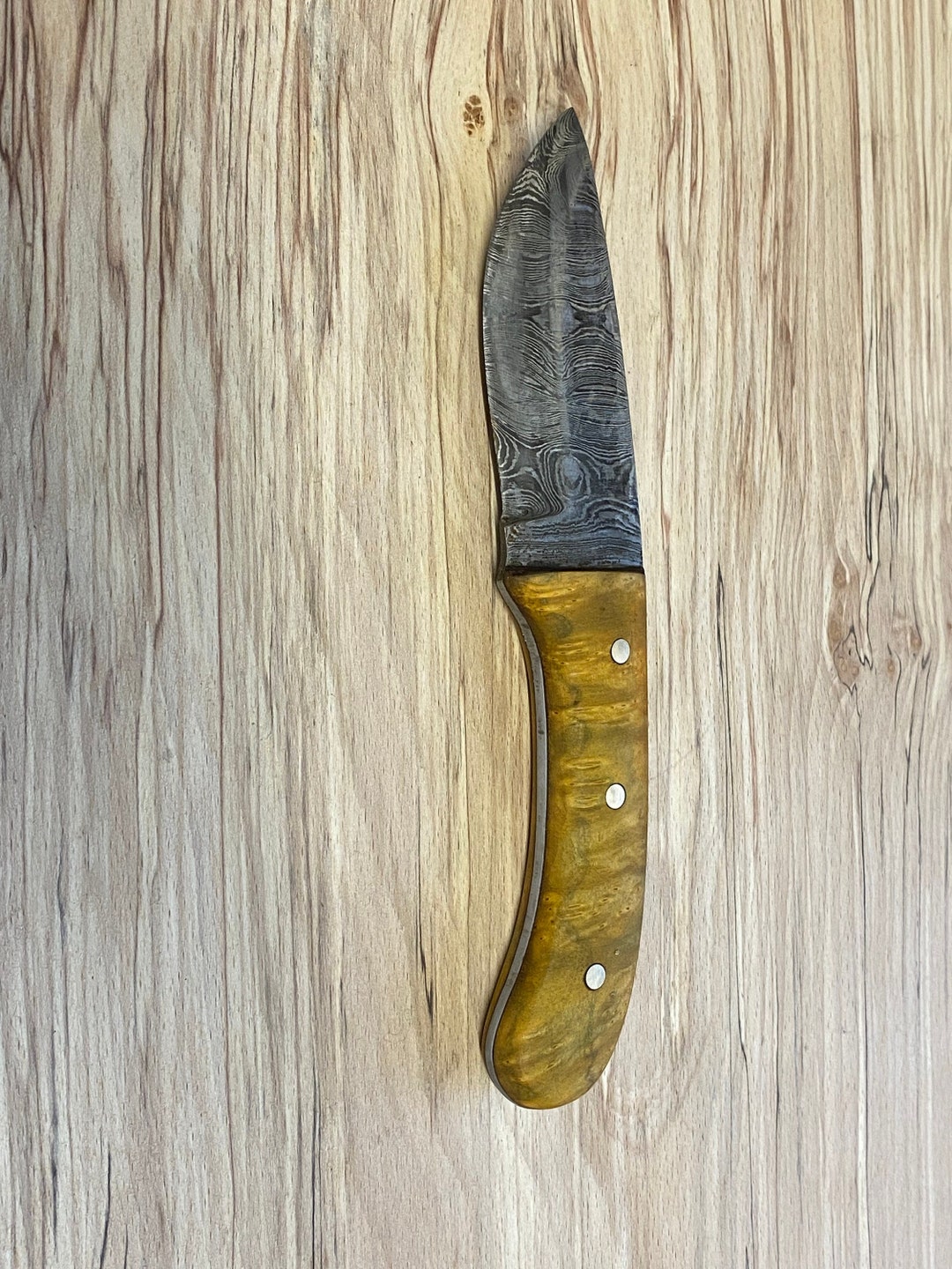 Damascus Skinning Knife Edc Fixed Blade Knife Hunting Knife Skinning