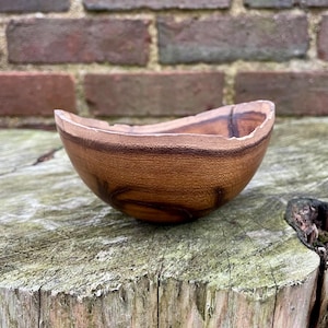 laburnum natural edge Bowl. Beautiful shaken thin walled natural wooden bowl, wood bowl, wooden bowl decorative bowl Christmas present