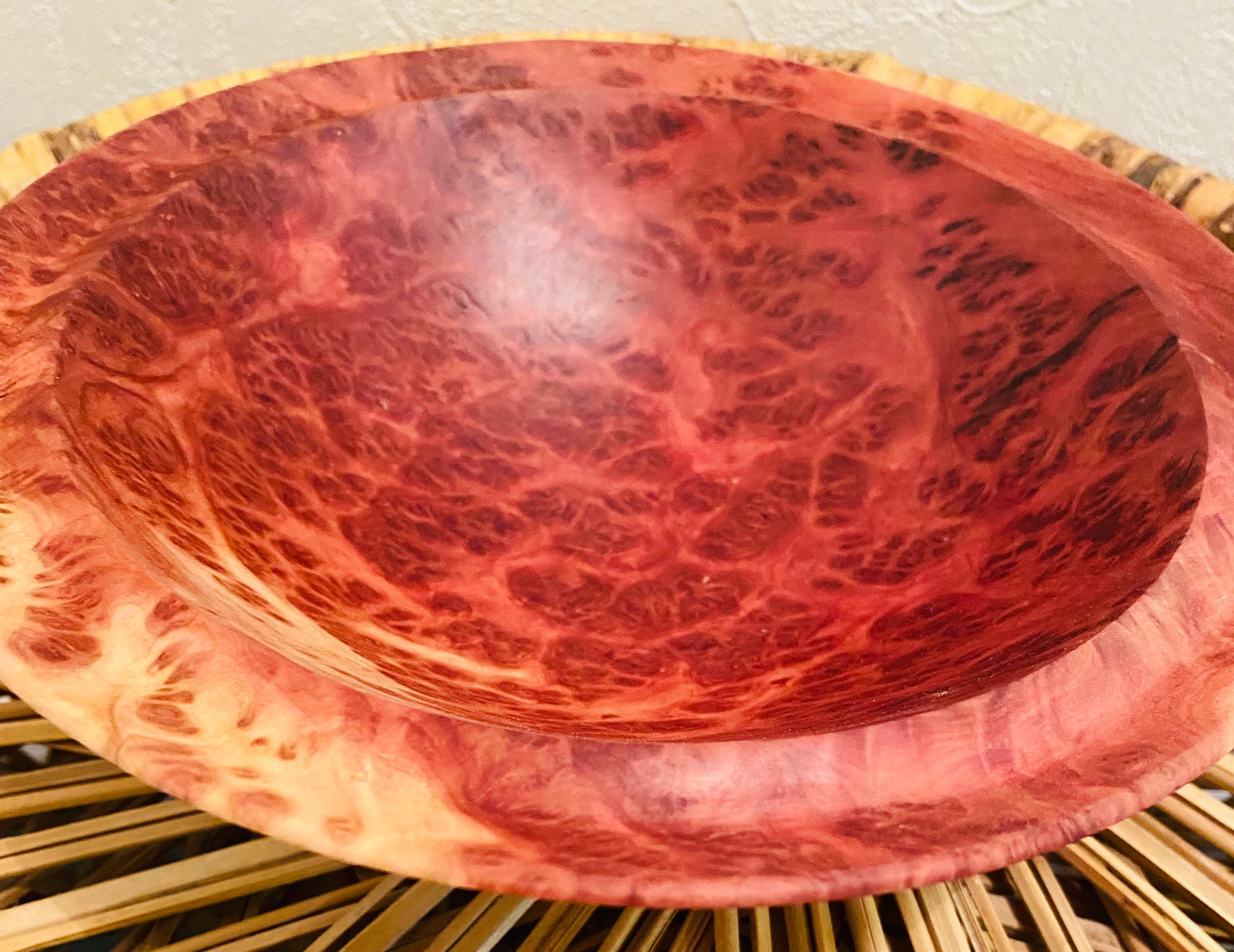 Burr Red Mallee Bowl Lovely Piece Work Beautiful Wooden Bowl. Etsy