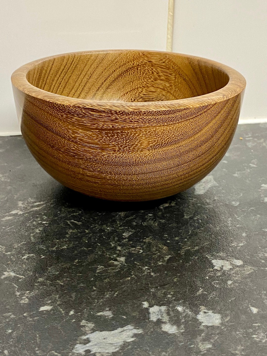 African Walnut Wooden Bowl. Simple Clean Lines Bowl Great Key Bowl