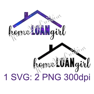 home LOAN girl/ lender: SVG/PNG