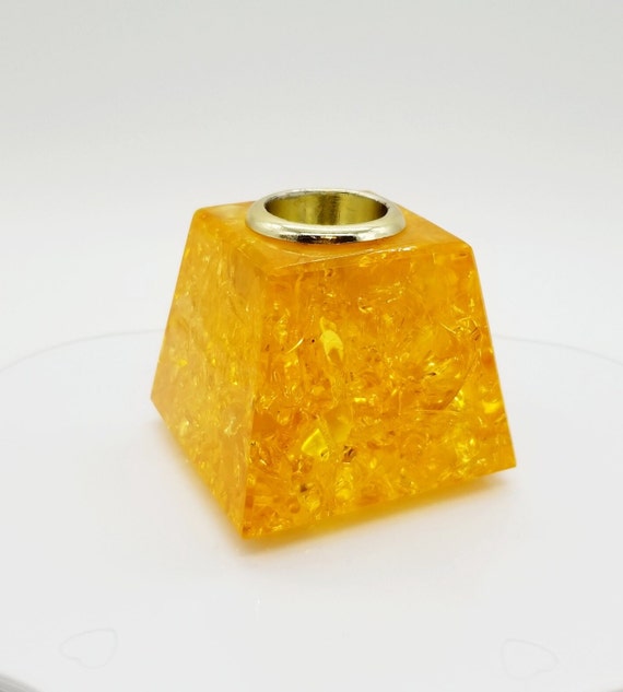 SOLARSTEIN Lucite Candle Holder Made in West Germany, Vintage 1970s