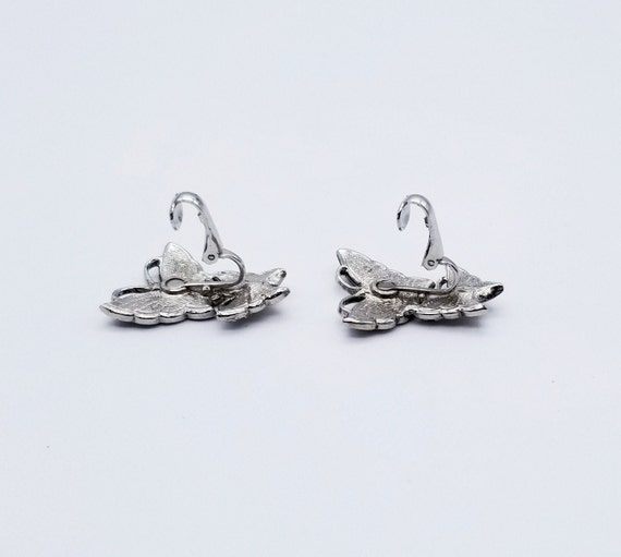 AVON Whispering Wings Butterfly Clip on Earrings … - image 6