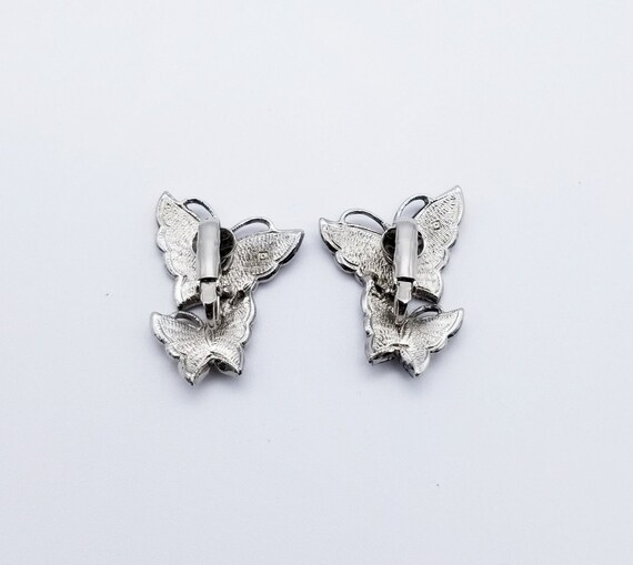 AVON Whispering Wings Butterfly Clip on Earrings … - image 5