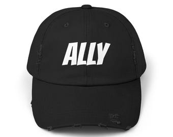 ALLY - uniseks pet met distressed-effect